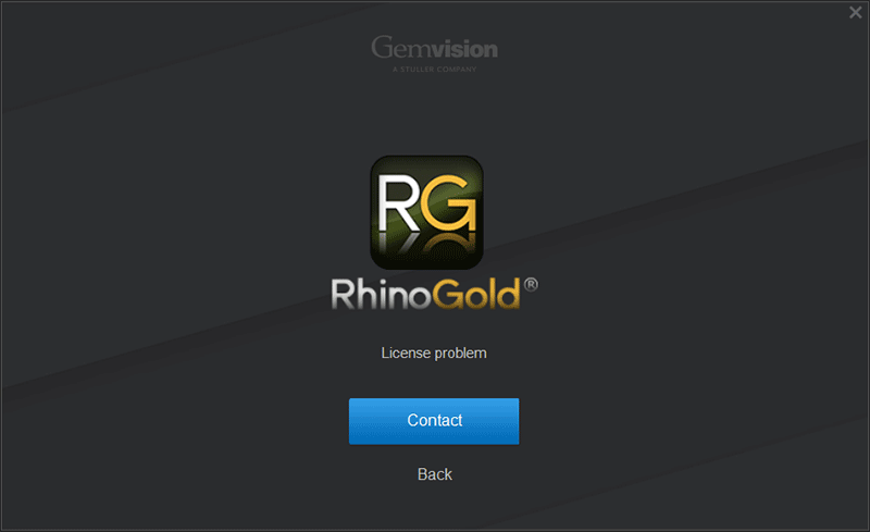 RhinoGold 6.6 License problem